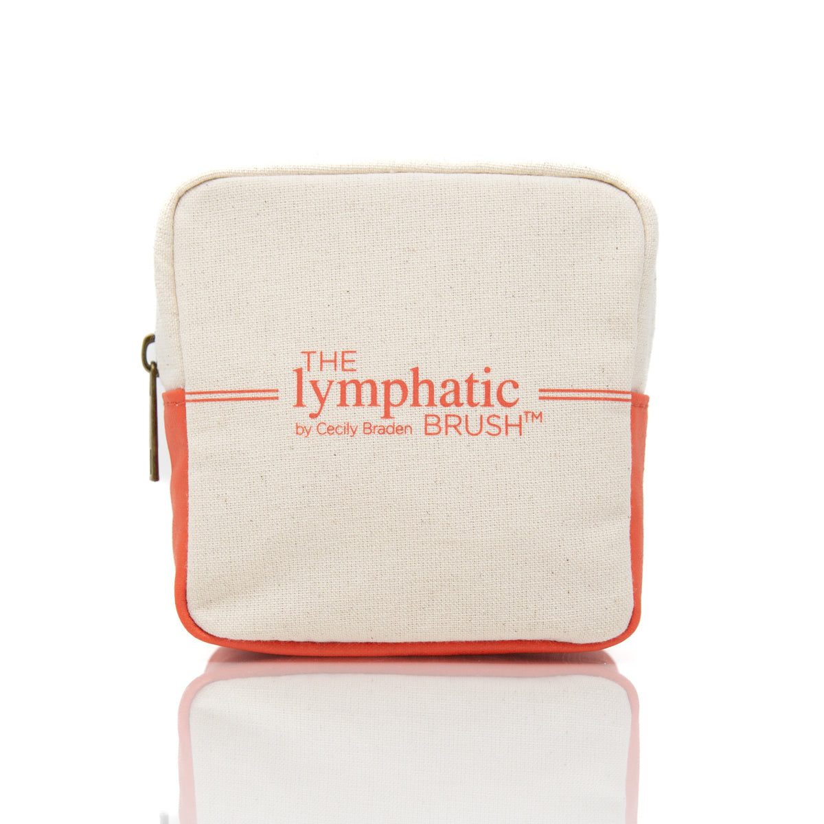 The Lymphatic Brush zippered organic cotton Travel Case