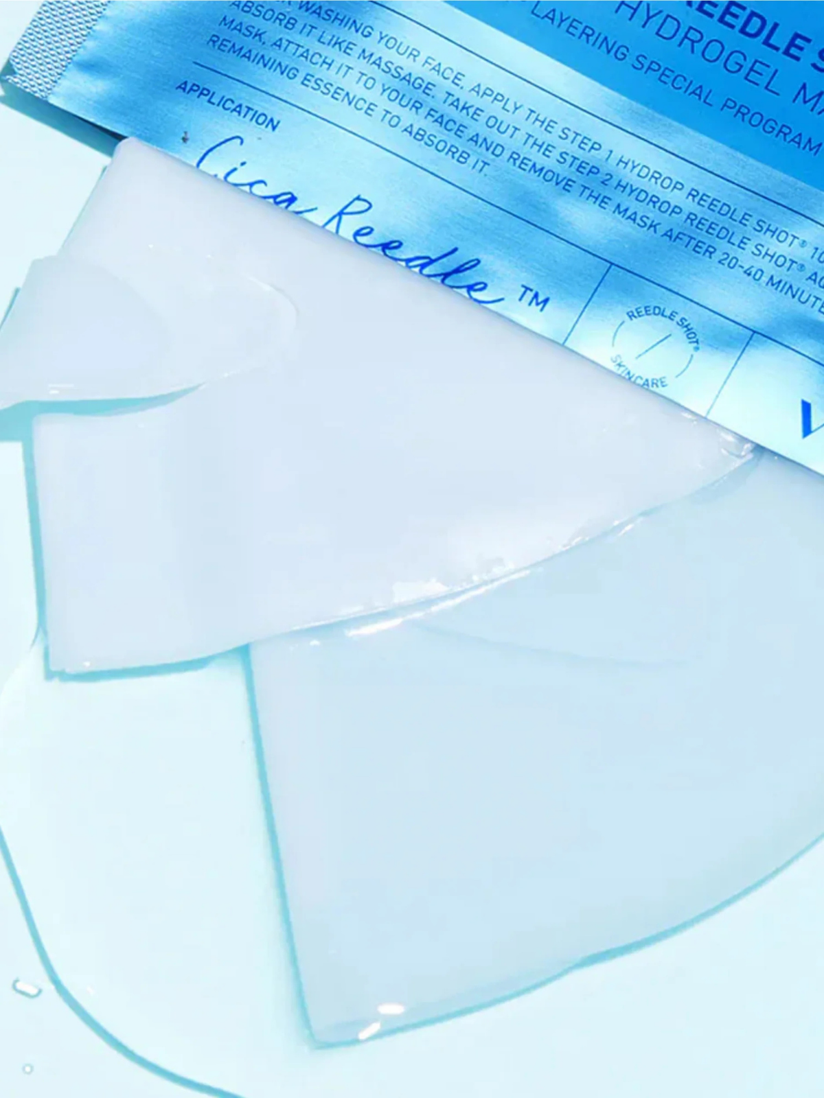 VT Cosmetics Hydrop Reedle Shot 100 2-Step Hydrogel Mask pouch, view 2