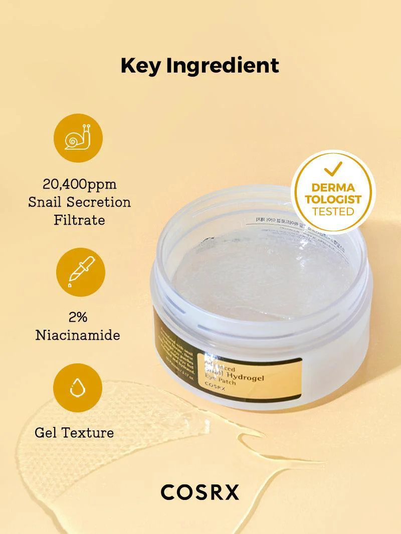 Advanced Snail Hydrogel Eye Patch by COSRX, view 2