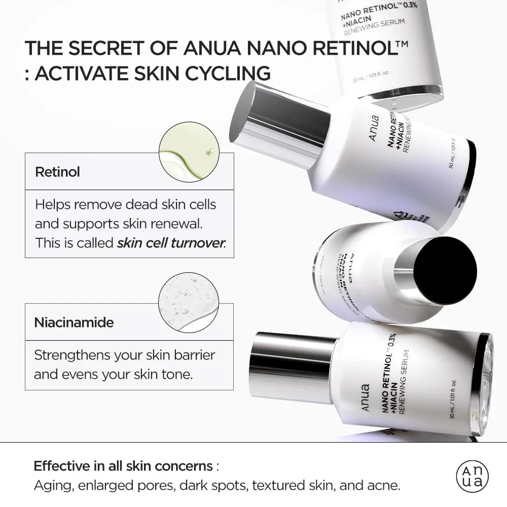 Nano Retinol 0.3% + Niacin Renewing Serum 30 mL by Anua, view 2