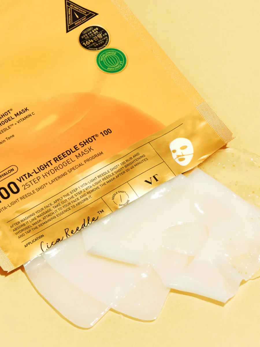 VT Cosmetics Vita-Light Reedle Shot 100 2-Step Hydrogel Mask pouch, view 2