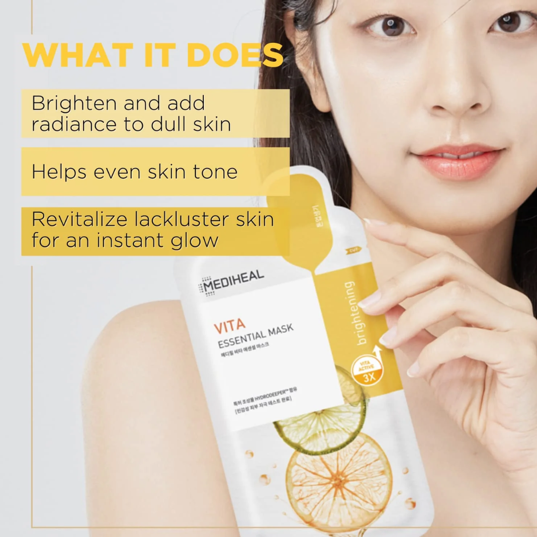 Vita Essential Mask, 10 sheets by MEDIHEAL, view 3
