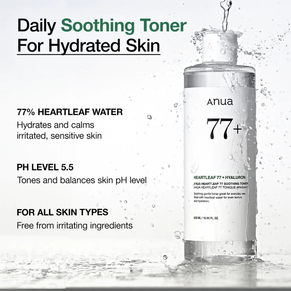 Heartleaf 77 Soothing Toner 500 mL by Anua, view 3