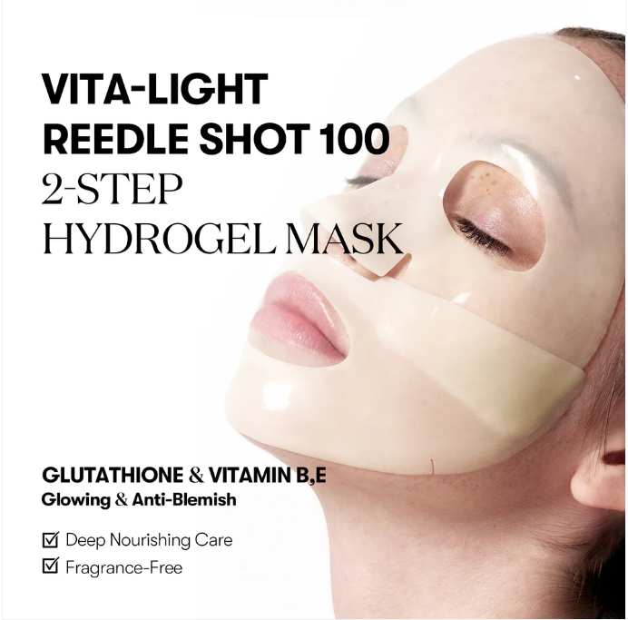 VT Cosmetics Vita-Light Reedle Shot 100 2-Step Hydrogel Mask pouch, view 3