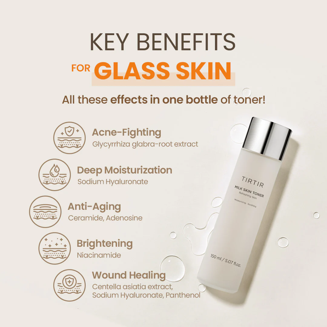 TIRTIR Milk Skin Toner 150 mL bottle, view 4
