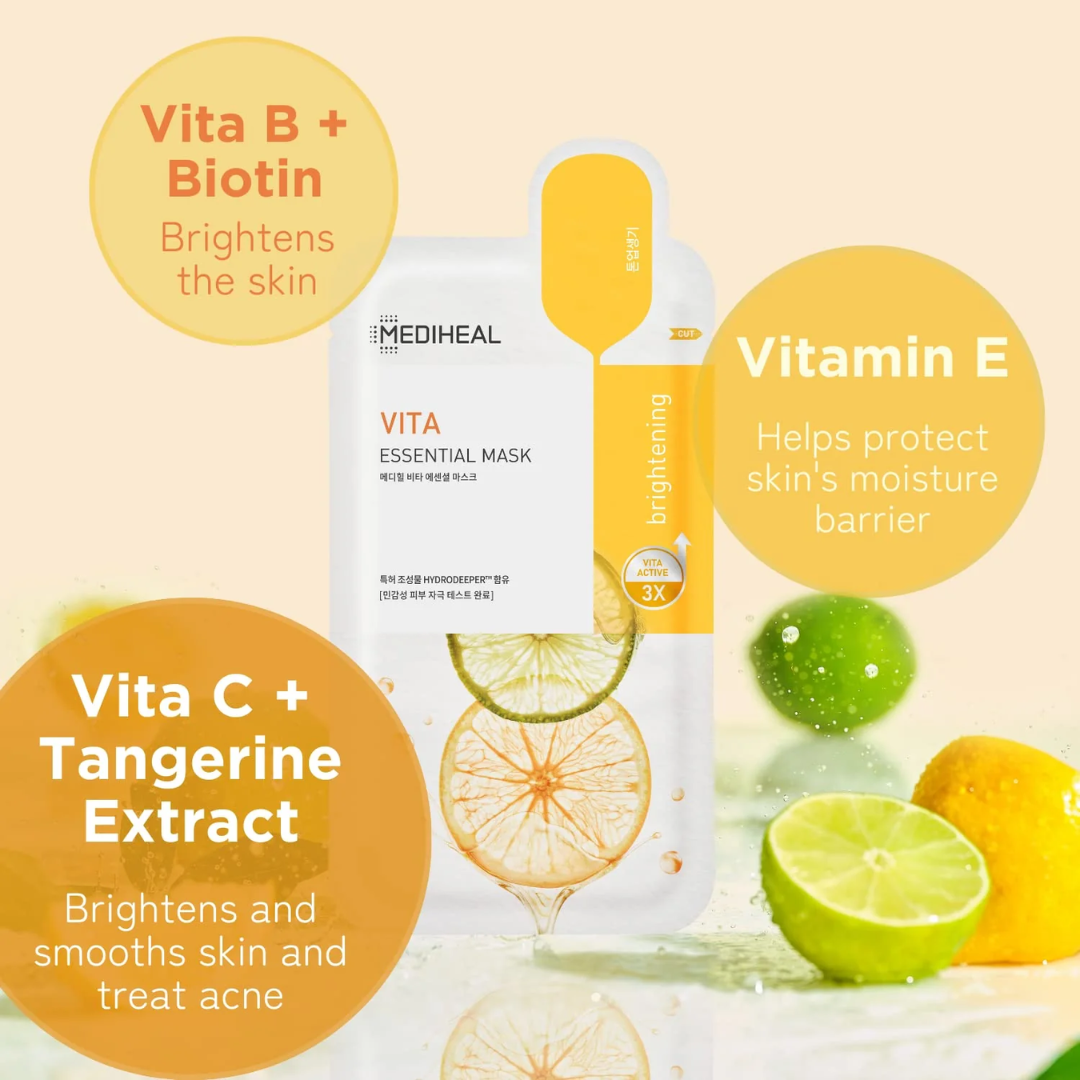 Vita Essential Mask, 10 sheets by MEDIHEAL, view 4