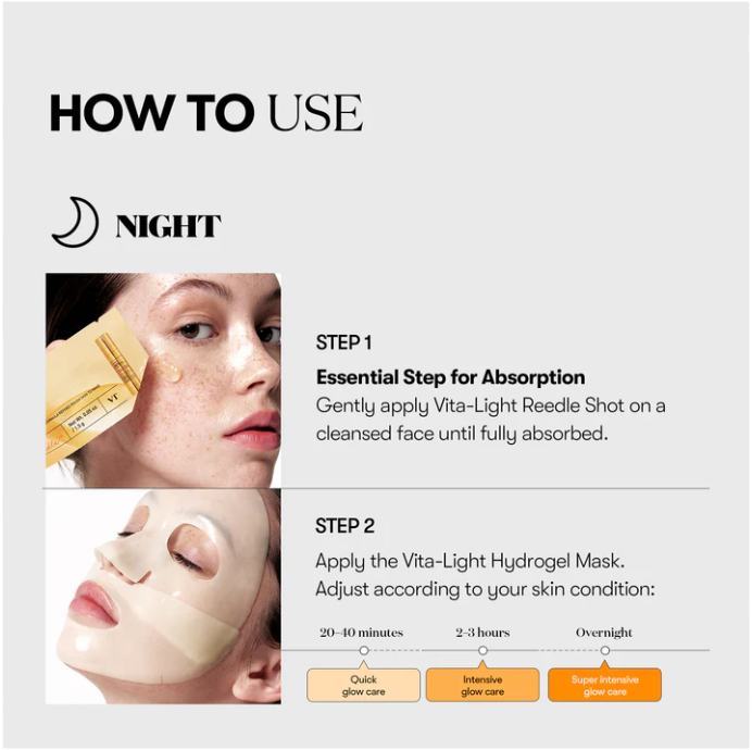 VT Cosmetics Vita-Light Reedle Shot 100 2-Step Hydrogel Mask pouch, view 4