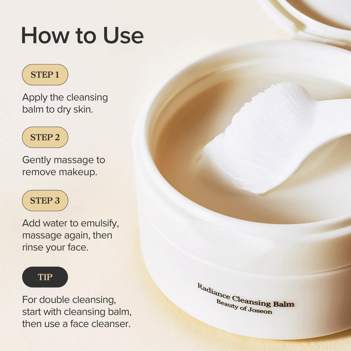 Beauty of Joseon Radiance Cleansing Balm 100 mL jar, view 4