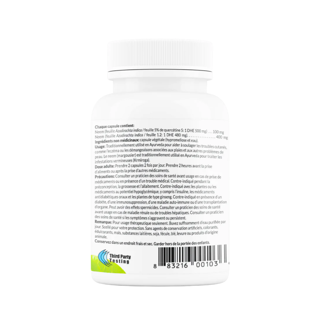 Organic Neem (60 Vegan Capsules) – Sewanti
