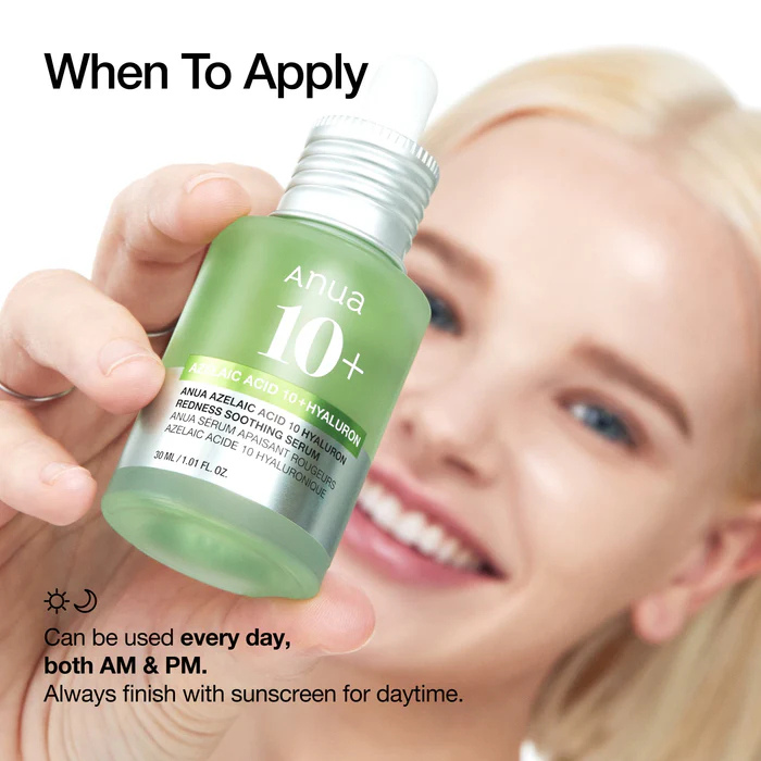 Azelaic Acid 10 Hyaluron Redness Soothing Serum 30 mL by Anua, view 5
