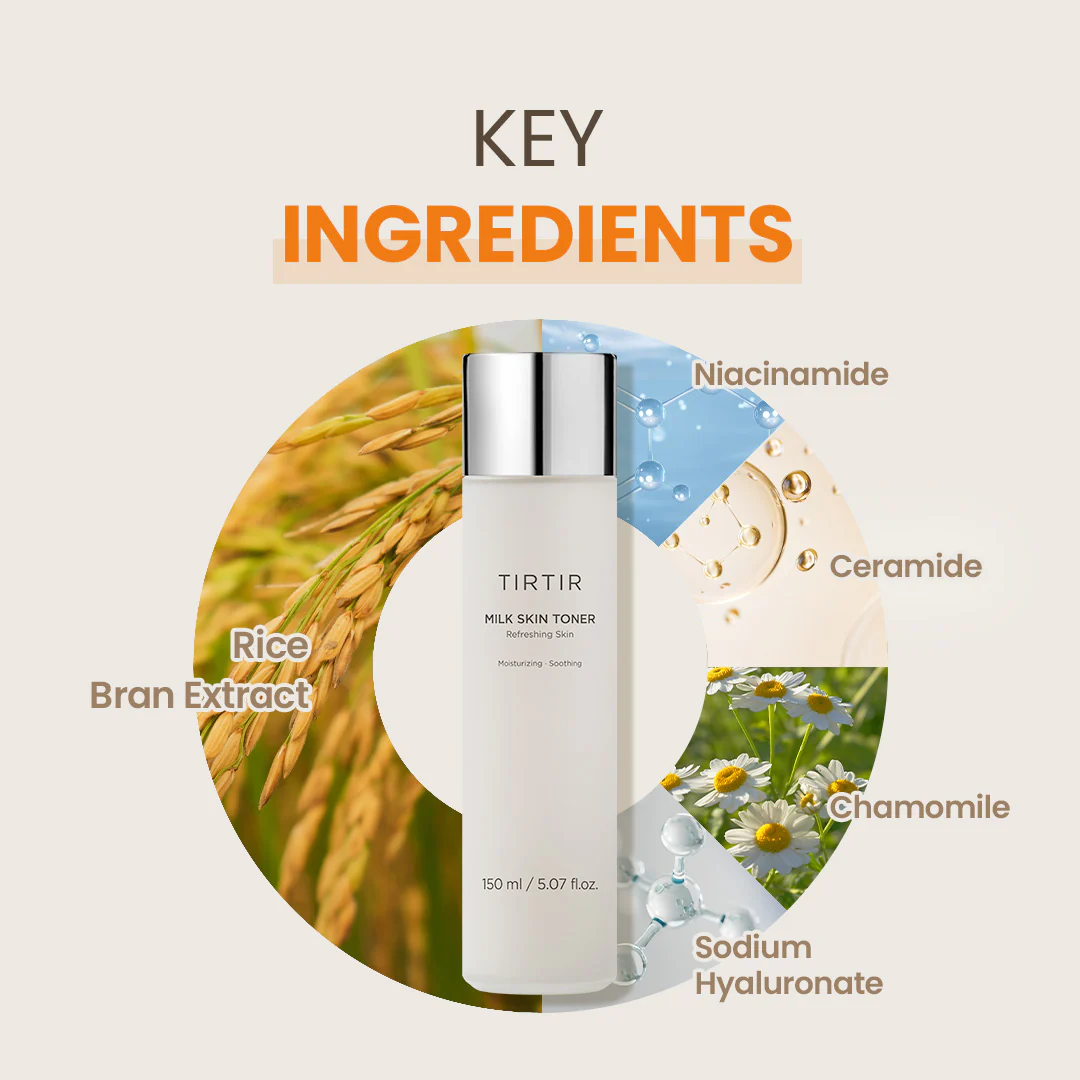 TIRTIR Milk Skin Toner 150 mL bottle, view 5
