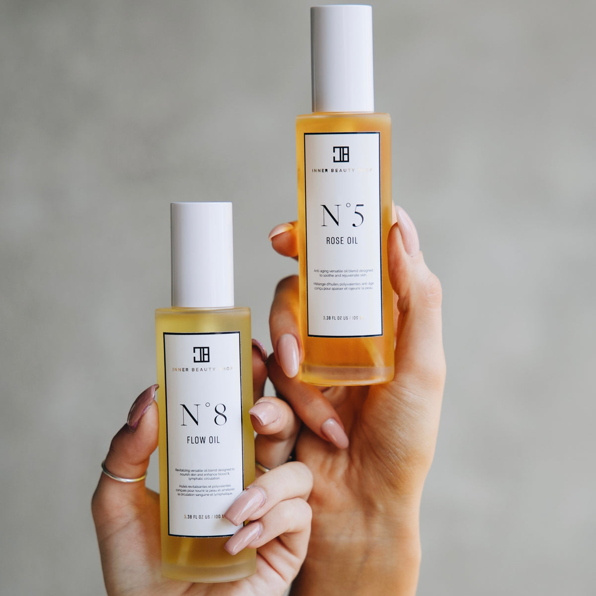 Face & Body Oil Set – N°1 Squalane, N°5 Rose & N°8 Flow