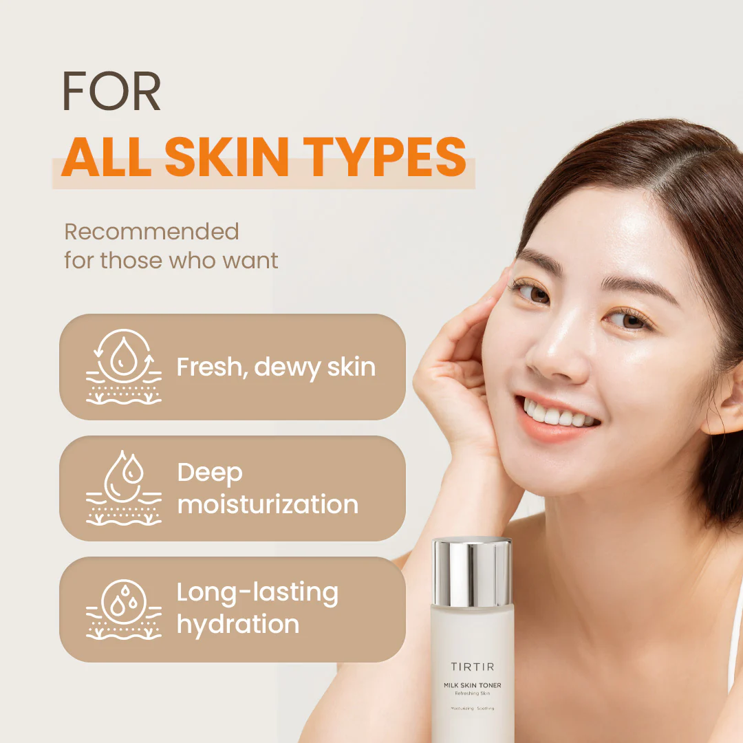 TIRTIR Milk Skin Toner 150 mL bottle, view 6