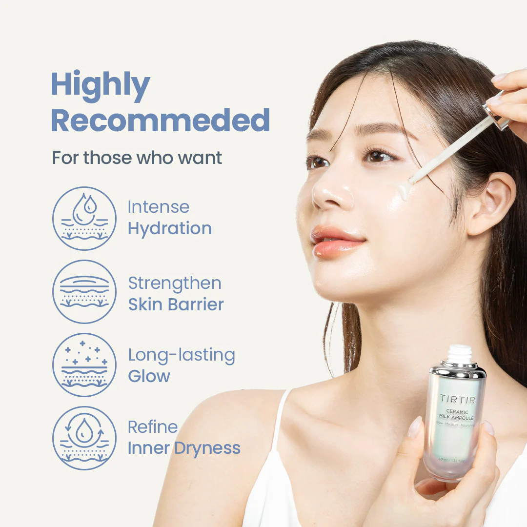 TIRTIR Ceramic Milk Ampoule 40 mL bottle, view 6