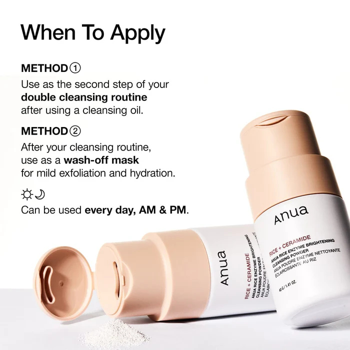 Rice Enzyme Brightening Cleansing Powder 40 g by Anua, view 7