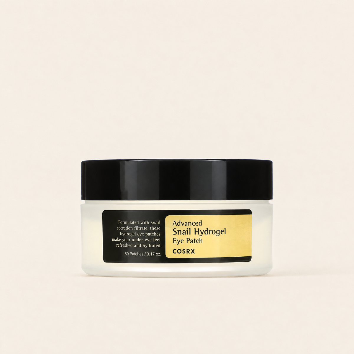 Advanced Snail Hydrogel Eye Patch by COSRX, product packaging