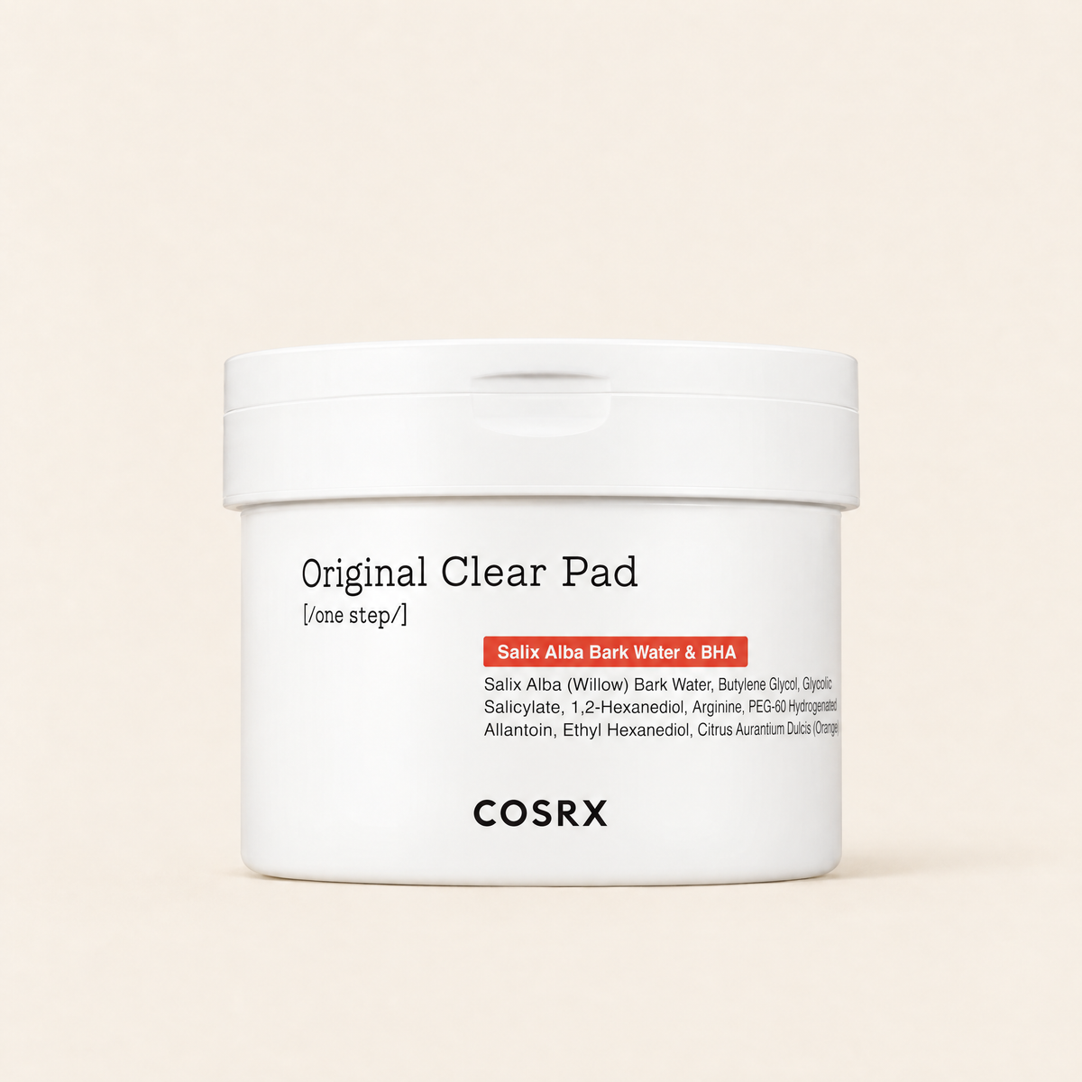 One Step Original Clear Pad by COSRX, product packaging