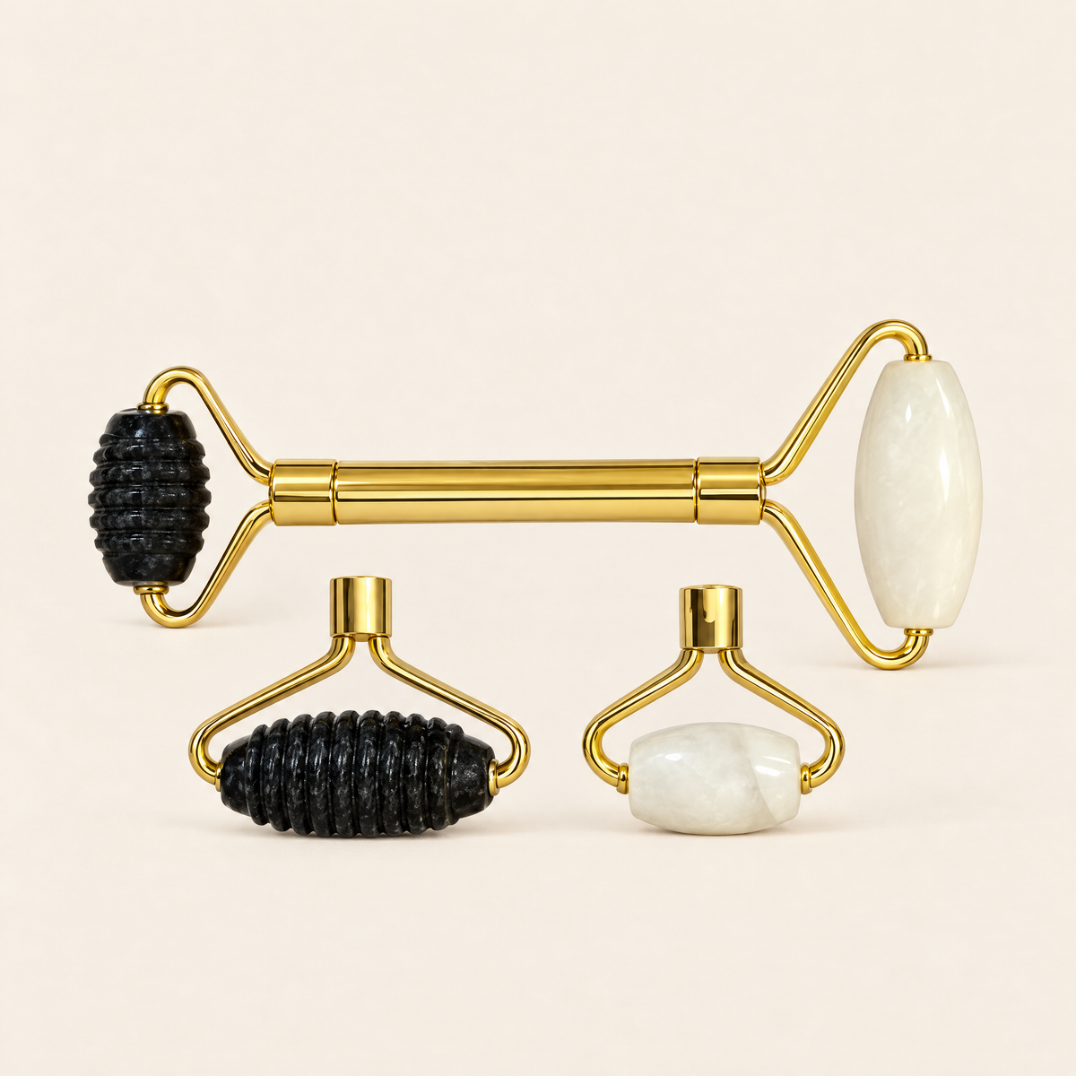 CJB Custom 4-in-1 gemstone roller with interchangeable heads