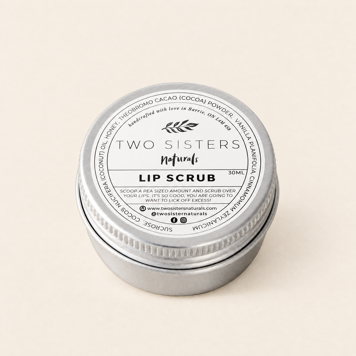 Coco Honey Lip Scrub – Two Sisters Naturals