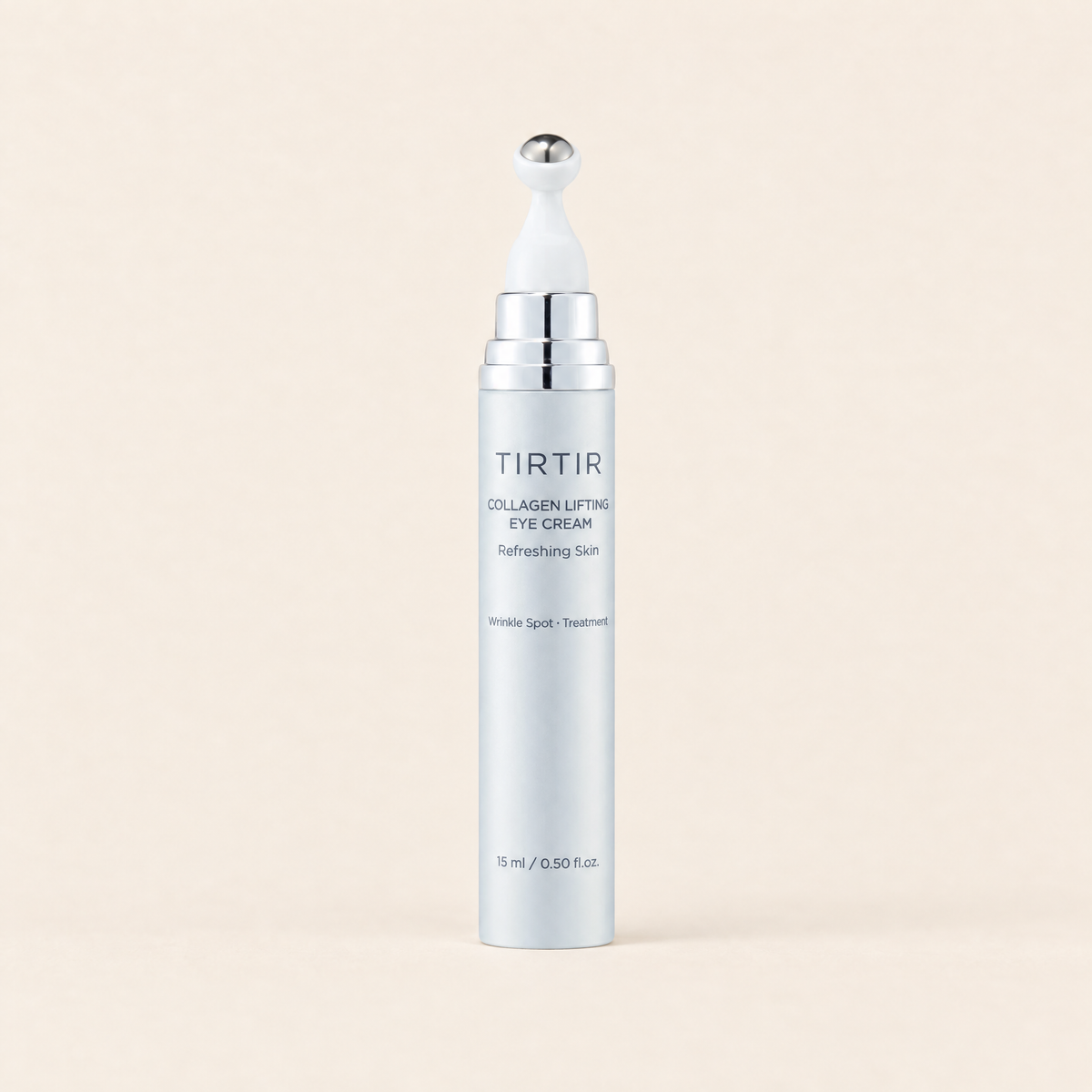 TIRTIR Collagen Lifting Eye Cream 15 mL tube with metal ball applicator