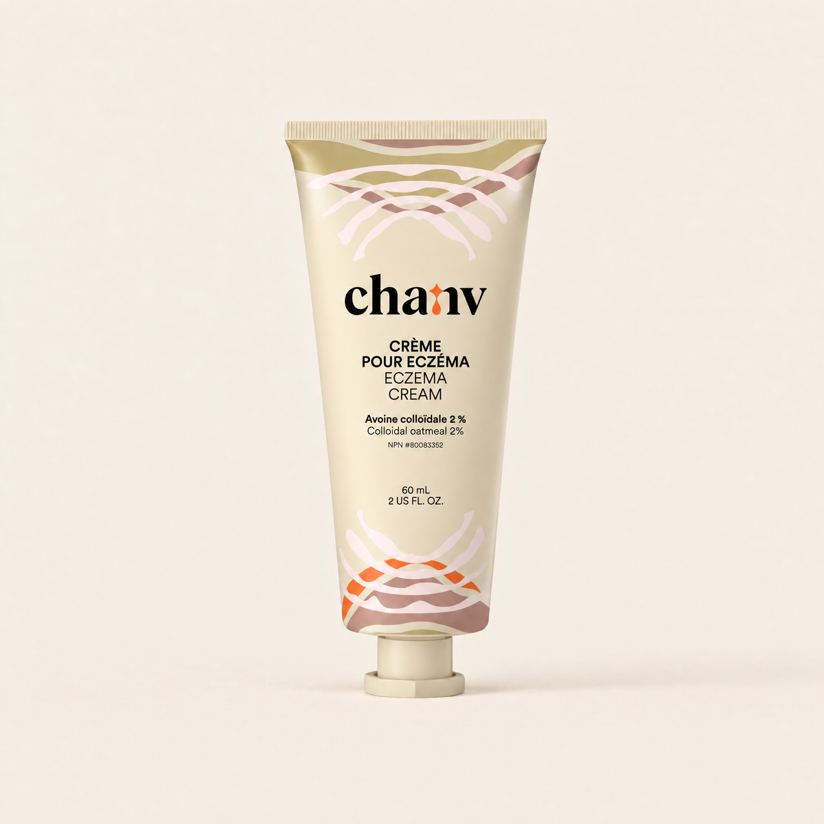 Chanv colloidal oatmeal cream for eczema-prone skin, 60 mL
