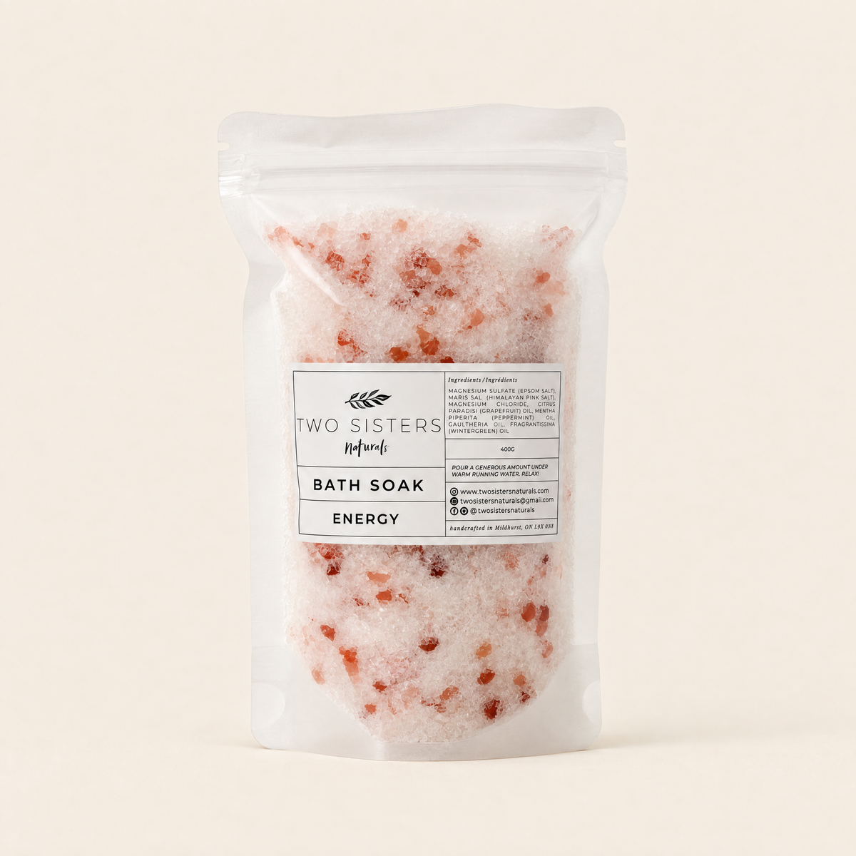 Epsom & Dead Sea Salt Bath Soak – Two Sisters Naturals