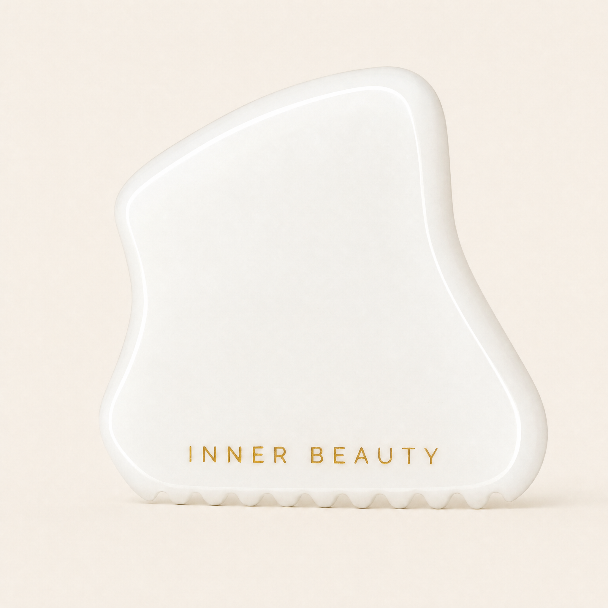 White Jade Modern Gua Sha Tool