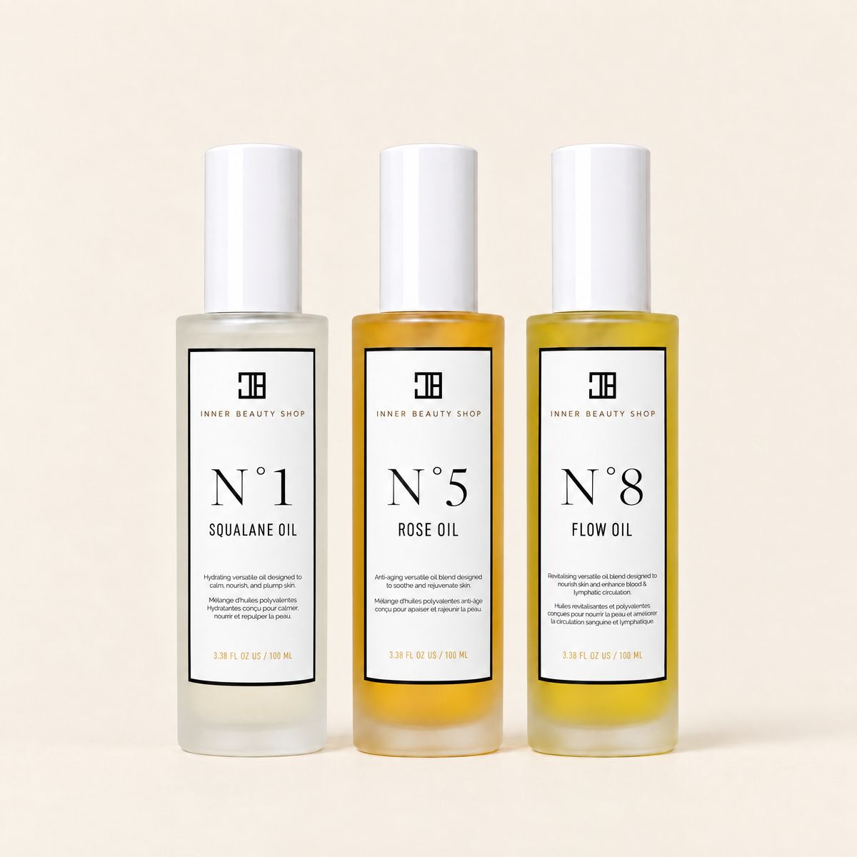 Face & Body Oil Set with N°1, N°5 and N°8 oils