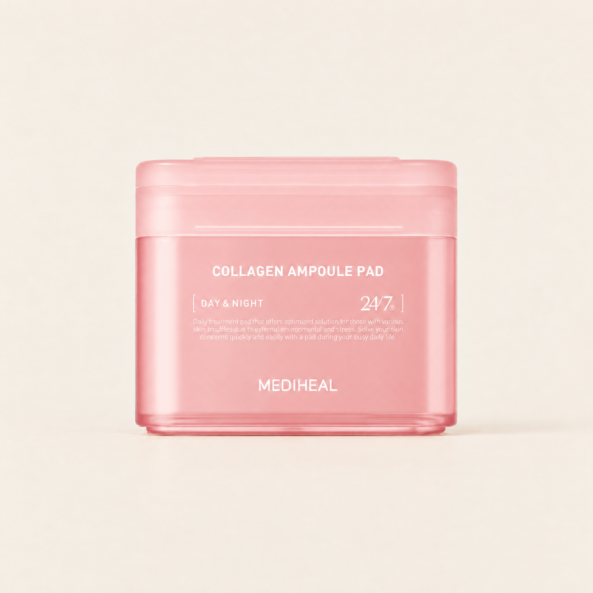Collagen Ampoule Pad, 100 pads by MEDIHEAL, product packaging