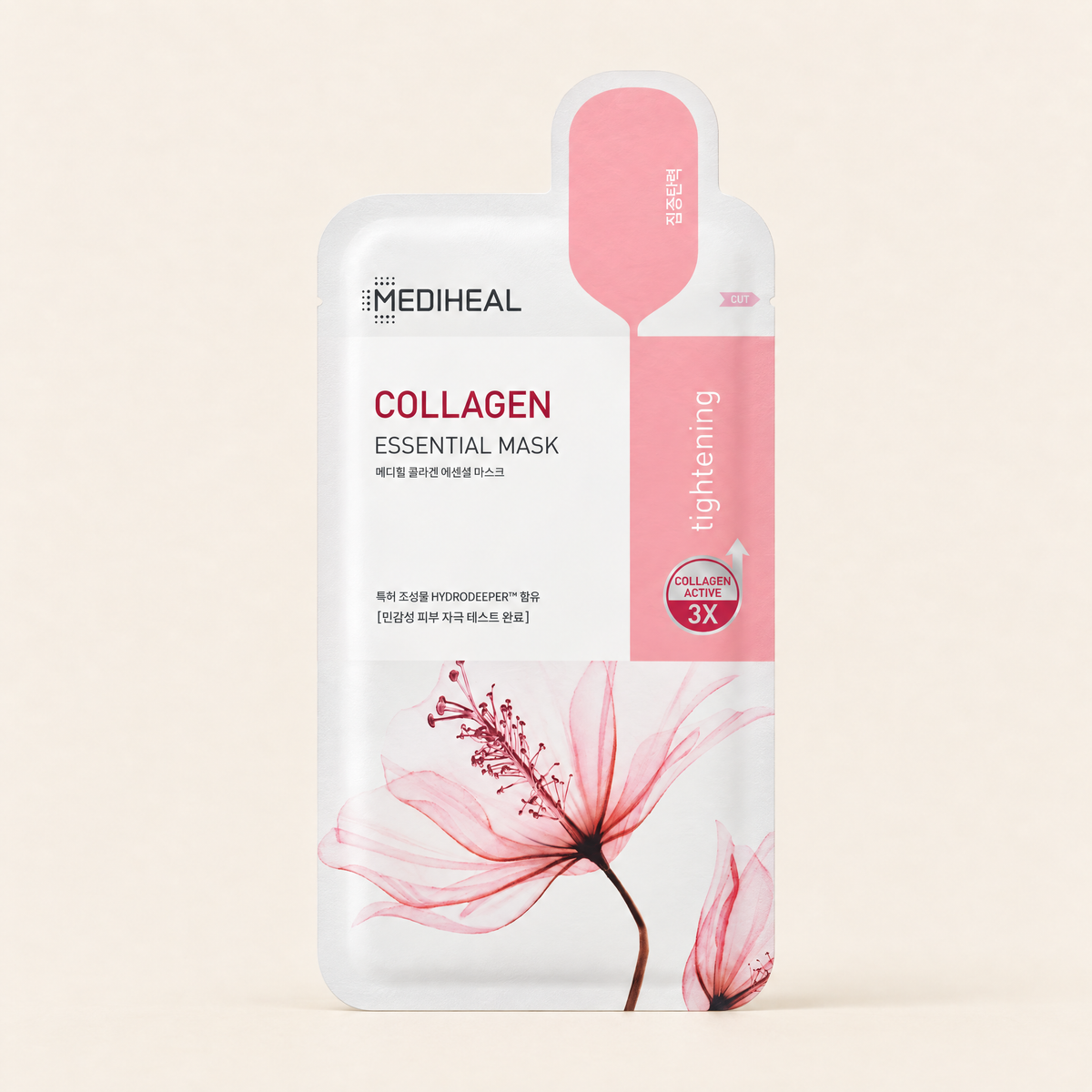 Collagen Essential Mask, 10 sheets by MEDIHEAL, product packaging
