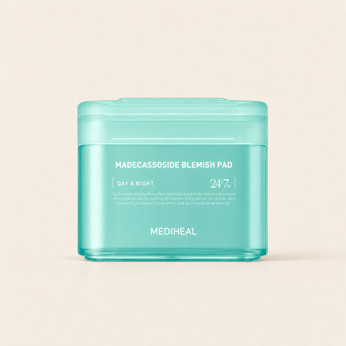 Madecassoside Blemish Pad, 100 pads by MEDIHEAL, product packaging