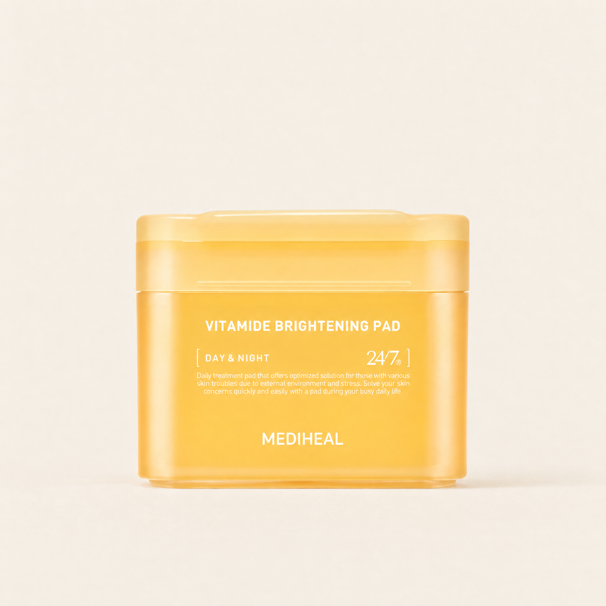 Vitamide Brightening Pad, 100 pads by MEDIHEAL, product packaging