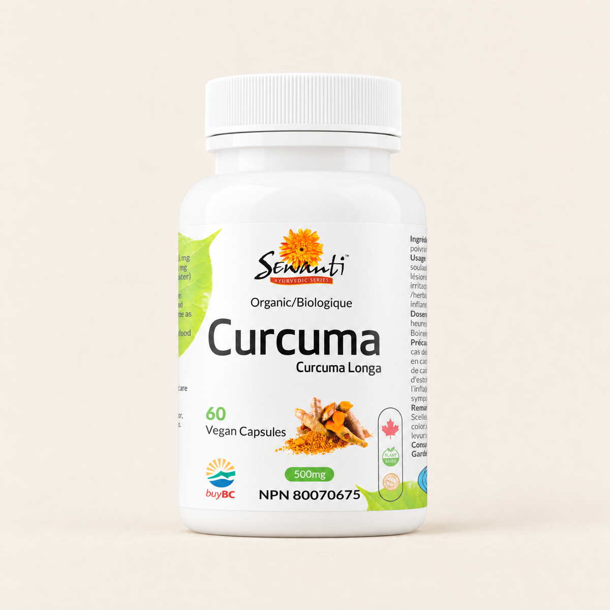 Organic Curcumin 95% Extract (60 Vegan Capsules) – Sewanti