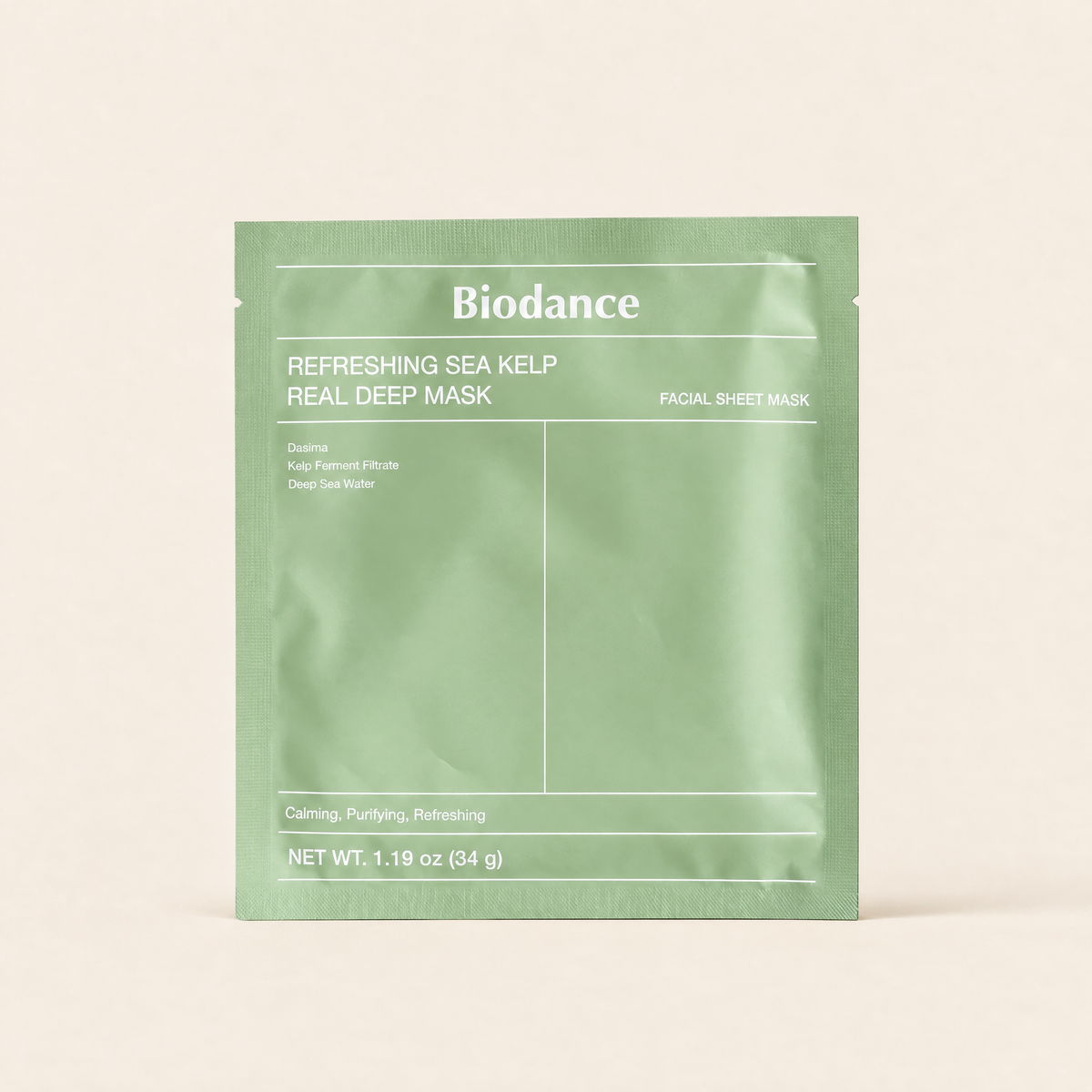 Biodance Refreshing Sea Kelp Real Deep Mask 4-pack box