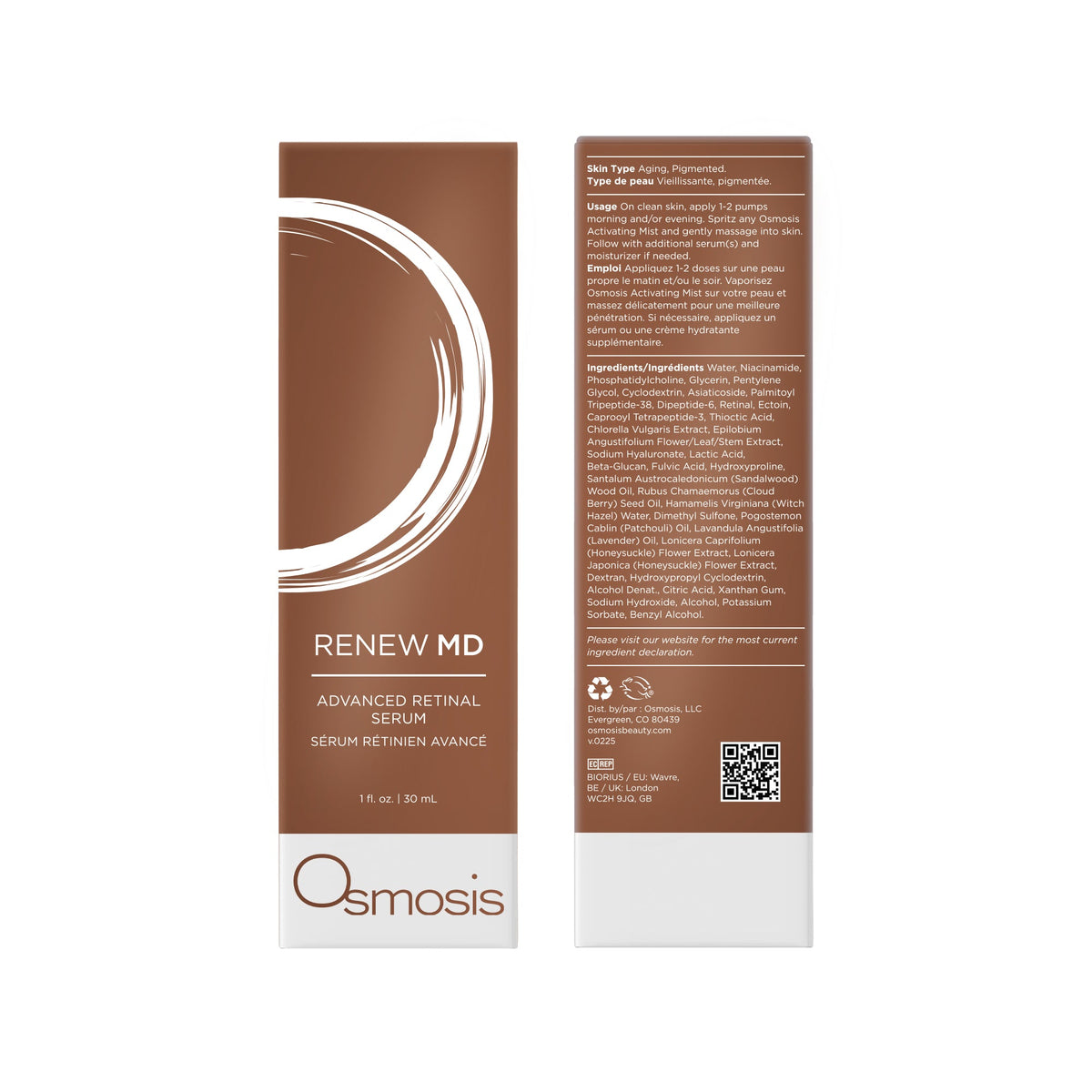 Renew MD retinal serum by Osmosis with carton, view 2