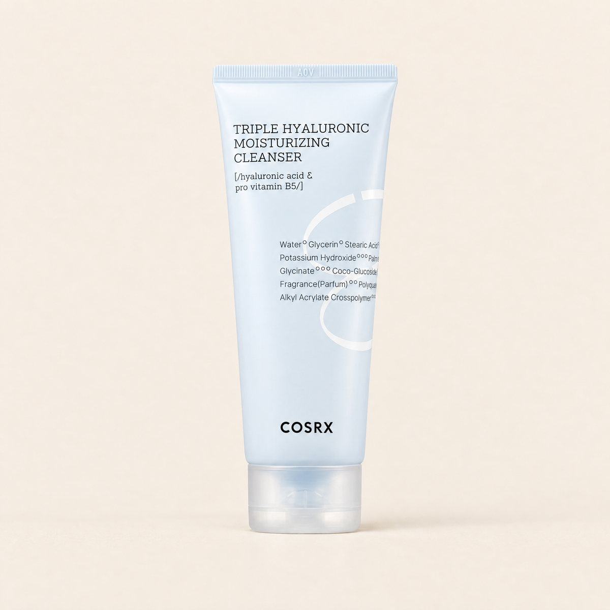 Hydrium Triple Hyaluronic Moisturizing Cleanser by COSRX, product packaging