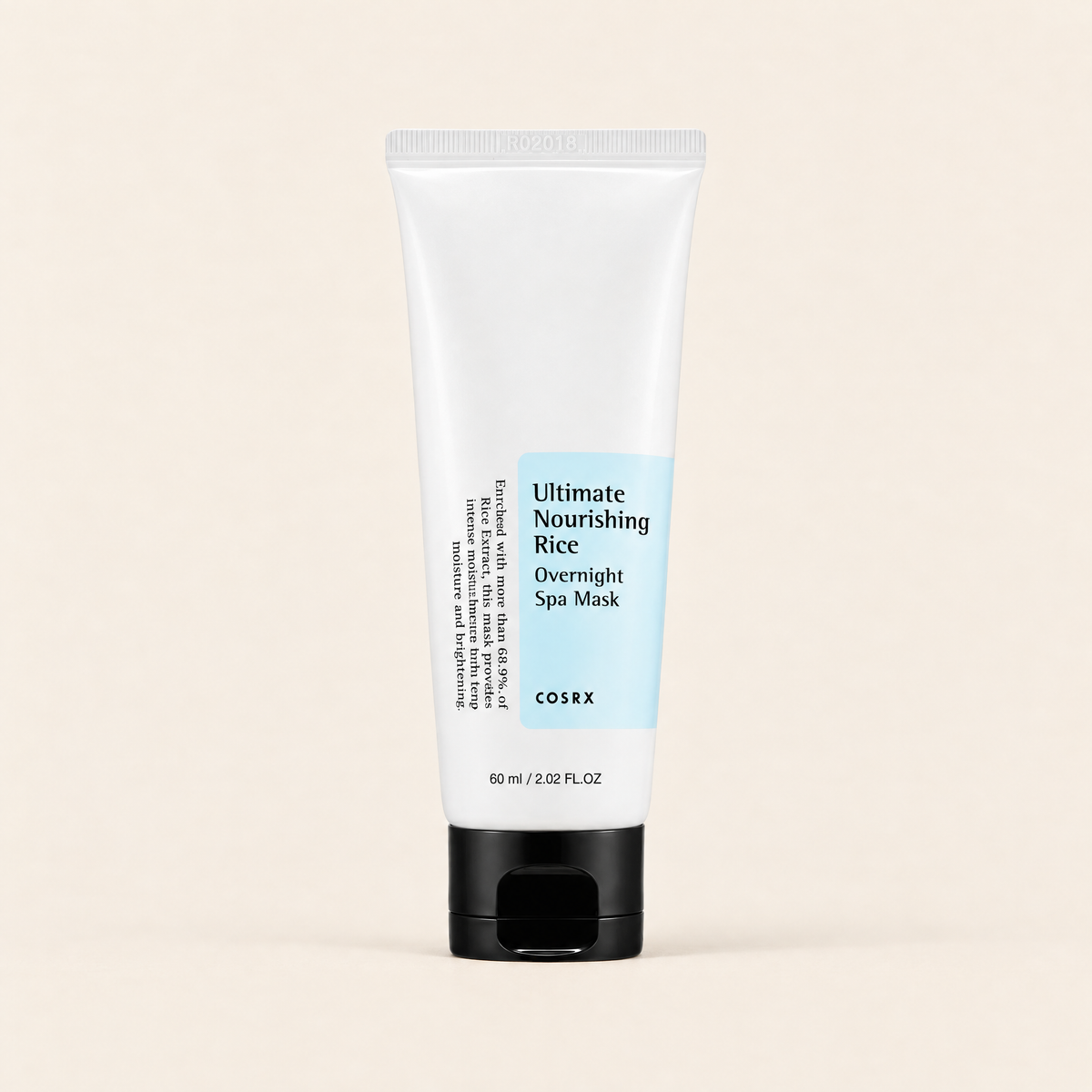 Ultimate Nourishing Rice Overnight Spa Mask by COSRX, product packaging