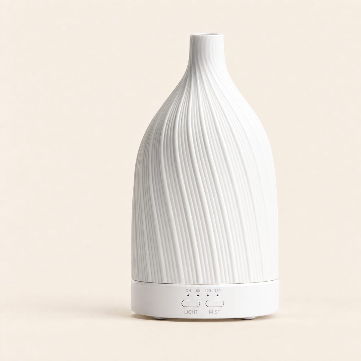 White Ceramic Ultrasonic Diffuser – Fern & Petal