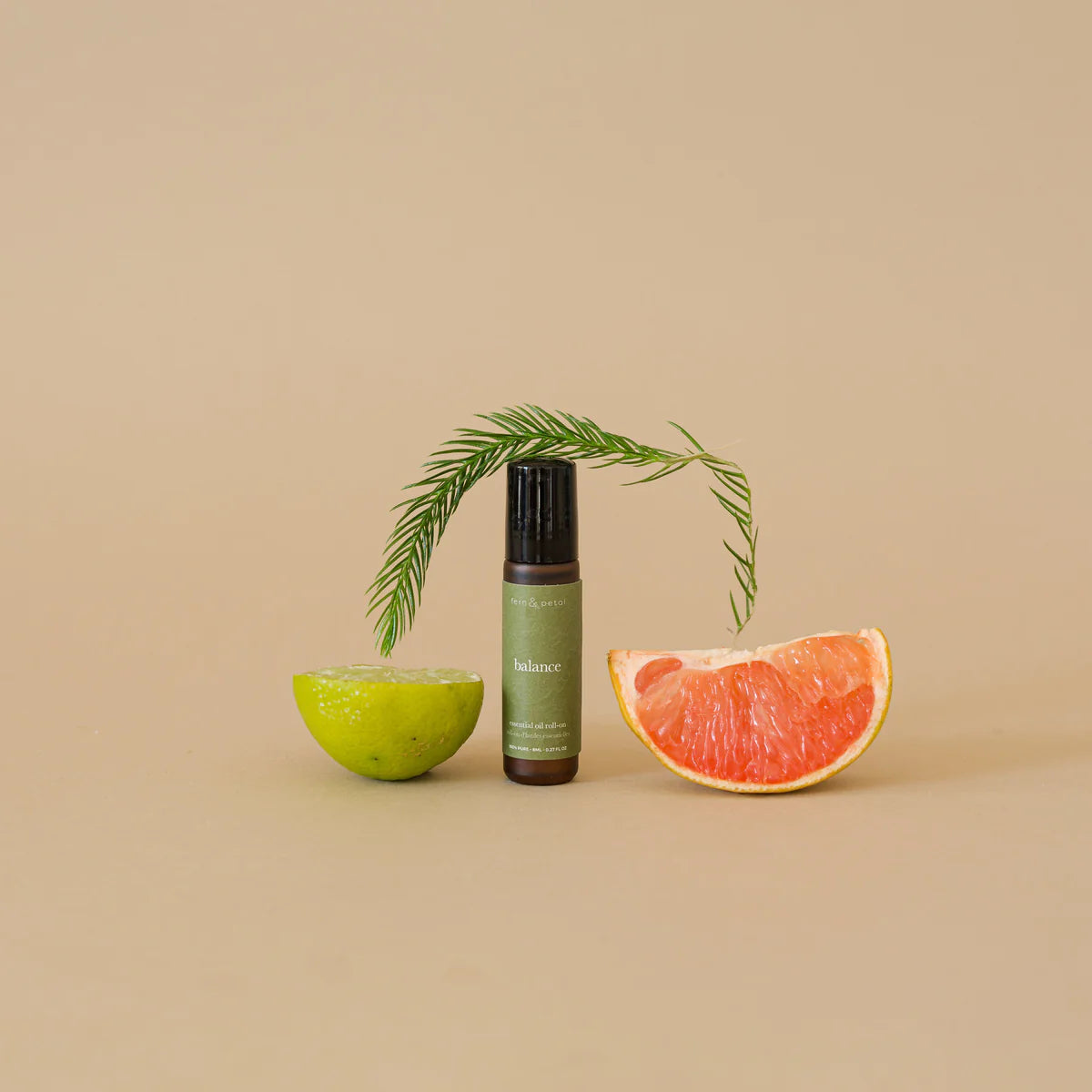 Balance Essential Oil Roller by Fern & Petal, lifestyle view