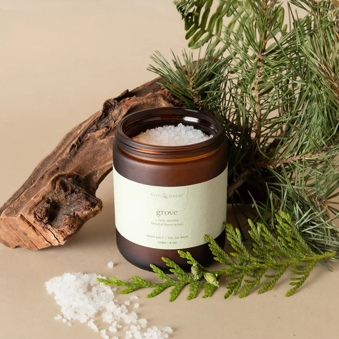 Grove Bath Salts by Fern & Petal, lifestyle view 2