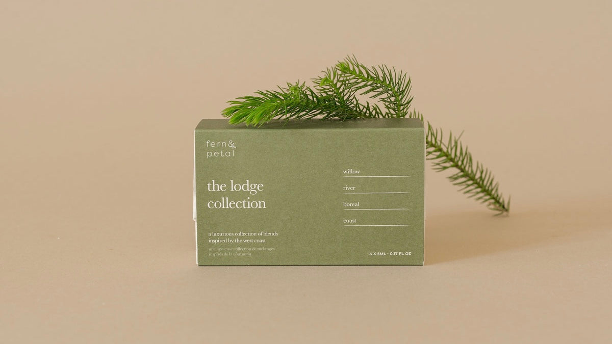 The Lodge Essential Oil Kit by Fern & Petal, lifestyle view 1