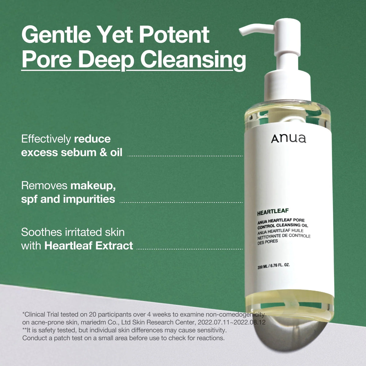 Heartleaf Pore Control Cleansing Oil 200 mL by Anua, view 4