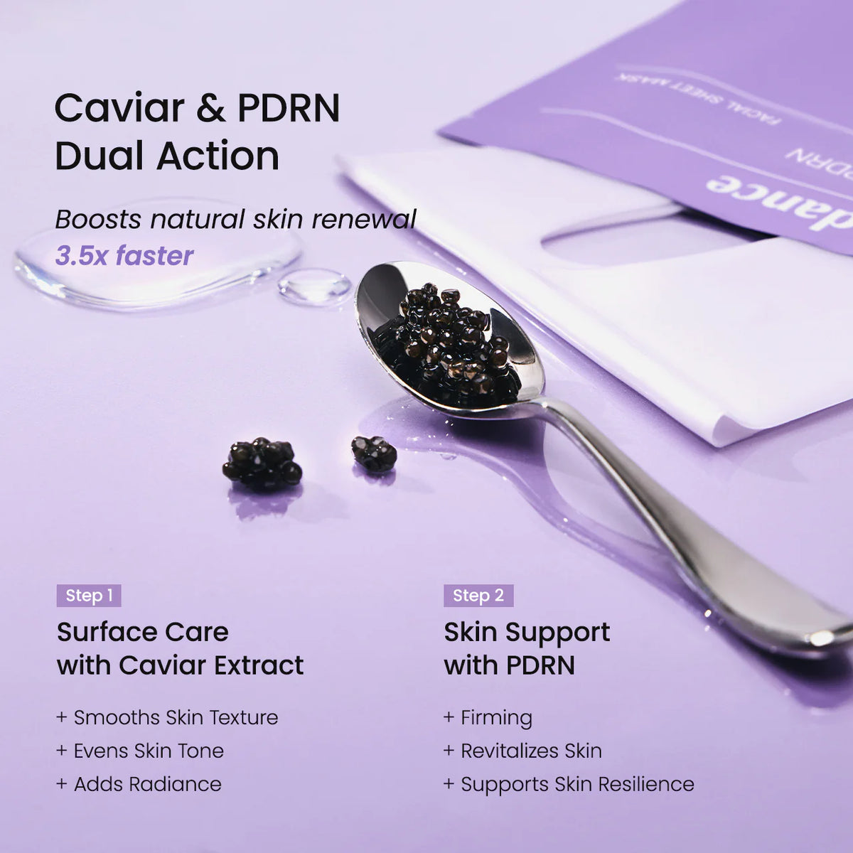 Biodance Rejuvenating Caviar PDRN Real Deep Mask 4-pack box, view 4