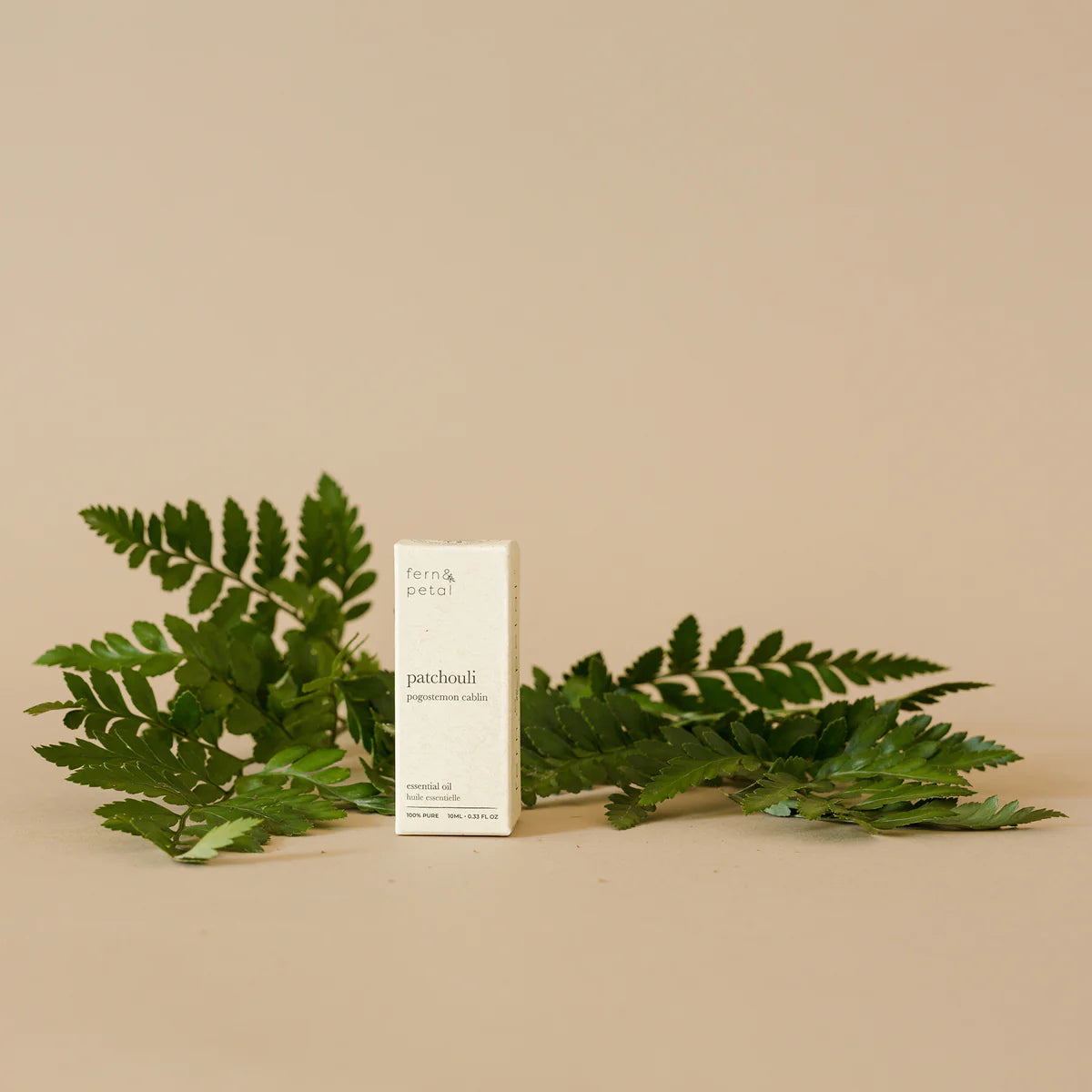Patchouli Essential Oil by Fern & Petal, lifestyle view