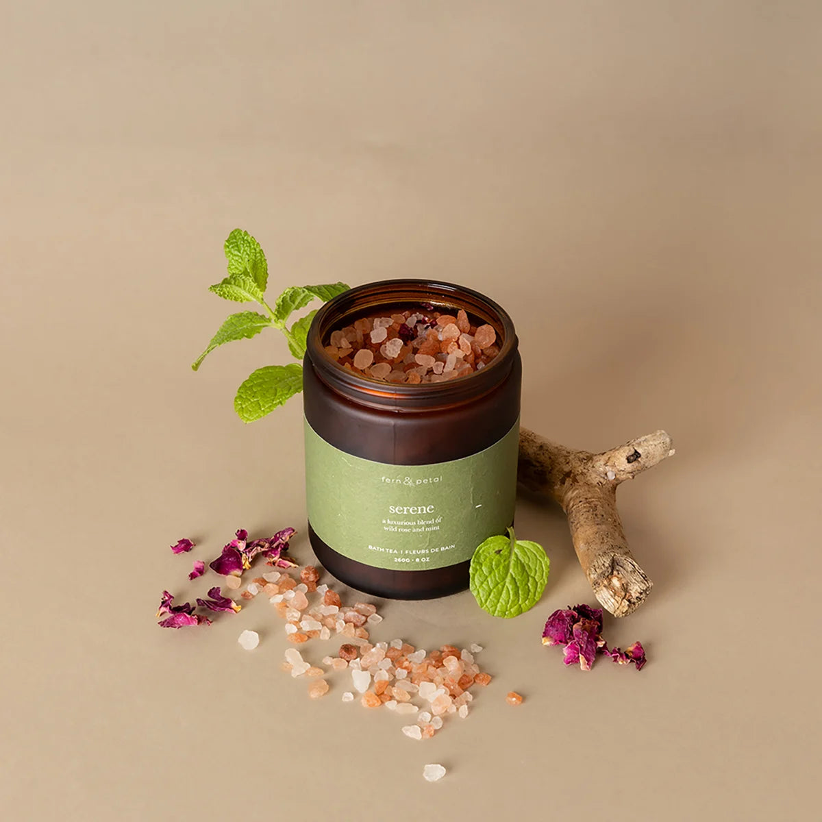 Serene Bath Salts by Fern & Petal, lifestyle view 2