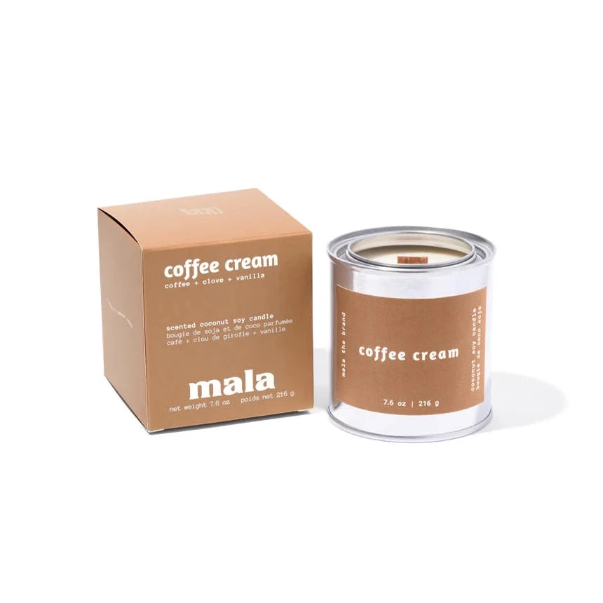 Coffee Cream candle by Mala The Brand, lifestyle view 2