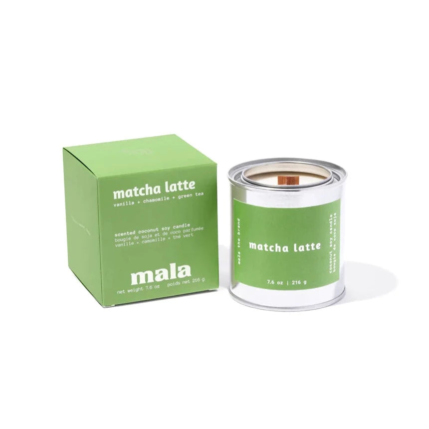 Matcha Latte candle by Mala The Brand, lifestyle view 2