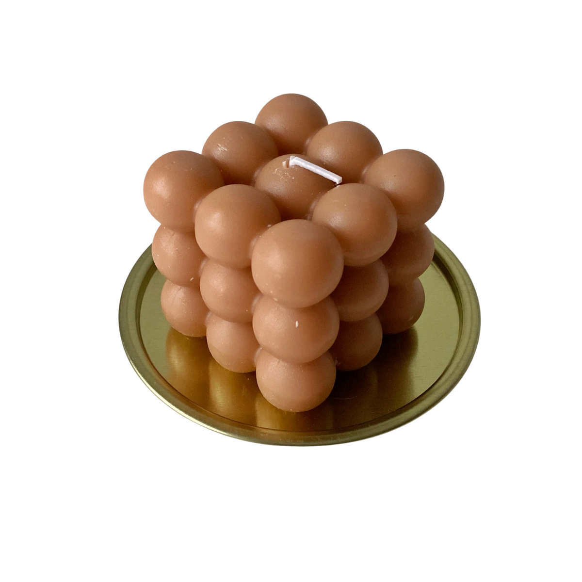 Bubble candle styled on a shelf
