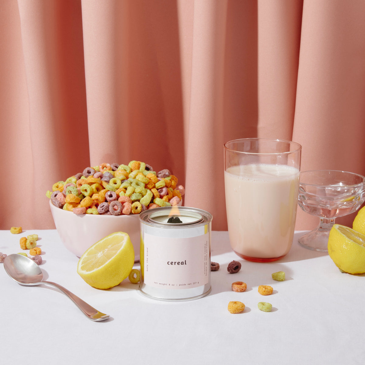 Cereal candle by Mala The Brand, lifestyle view 1