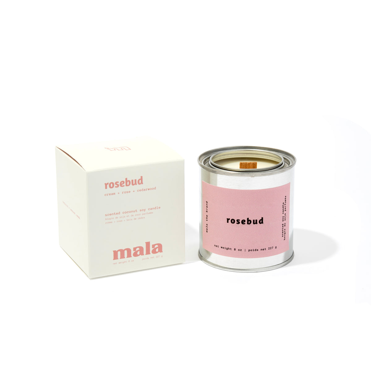 Rosebud candle by Mala The Brand, lifestyle view 2